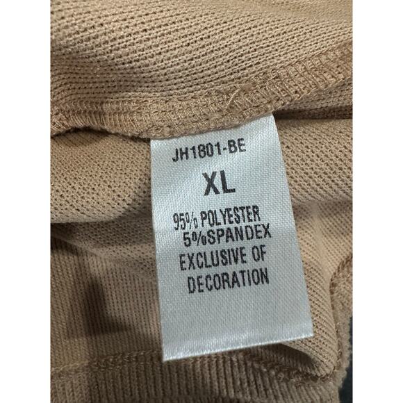 THML Brown Knit Faux Leather Quarter Zip XL - Picture 4 of 4